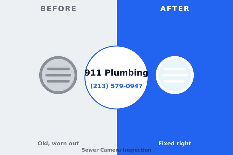 Before and after: plumbing company Madera, CA